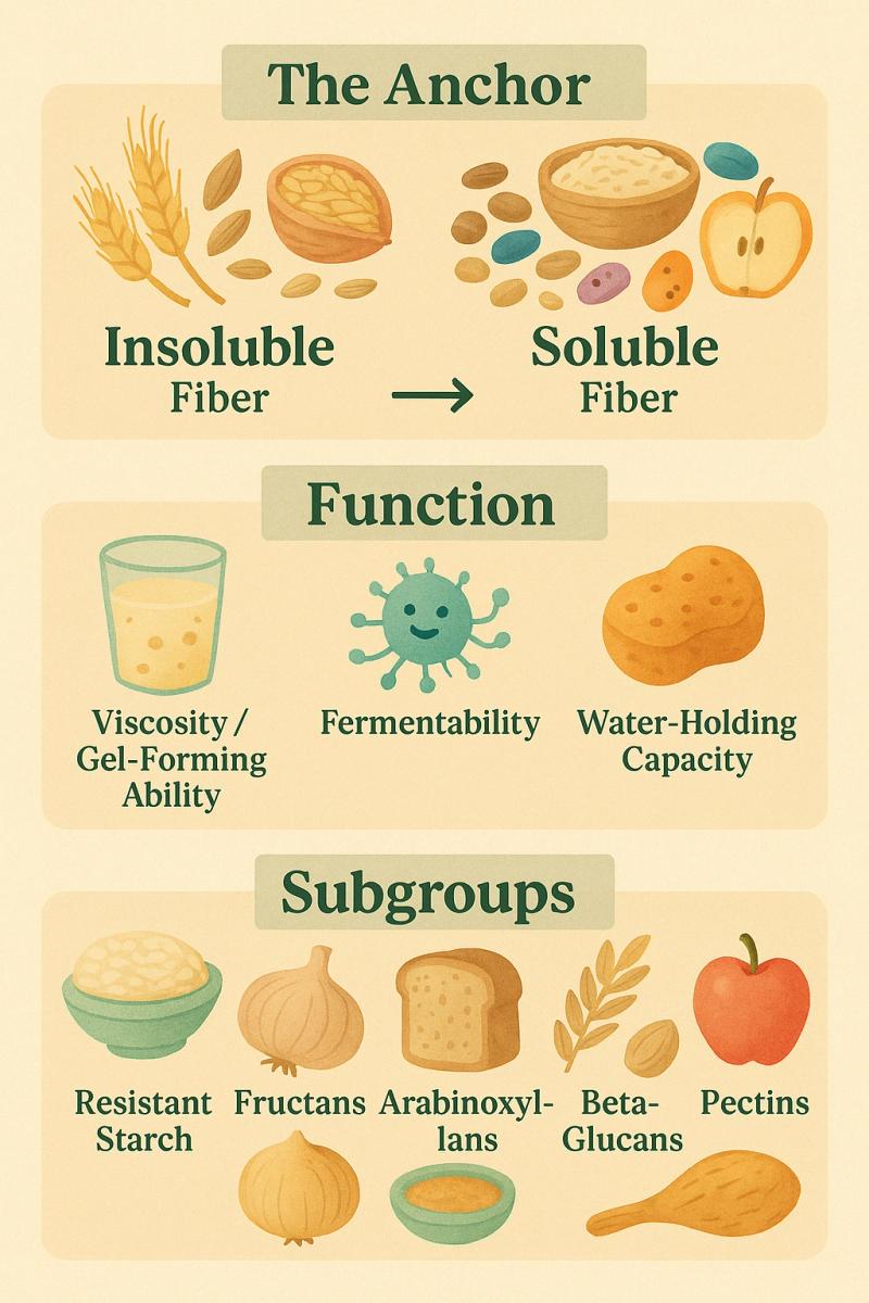 Layered fiber model diagram