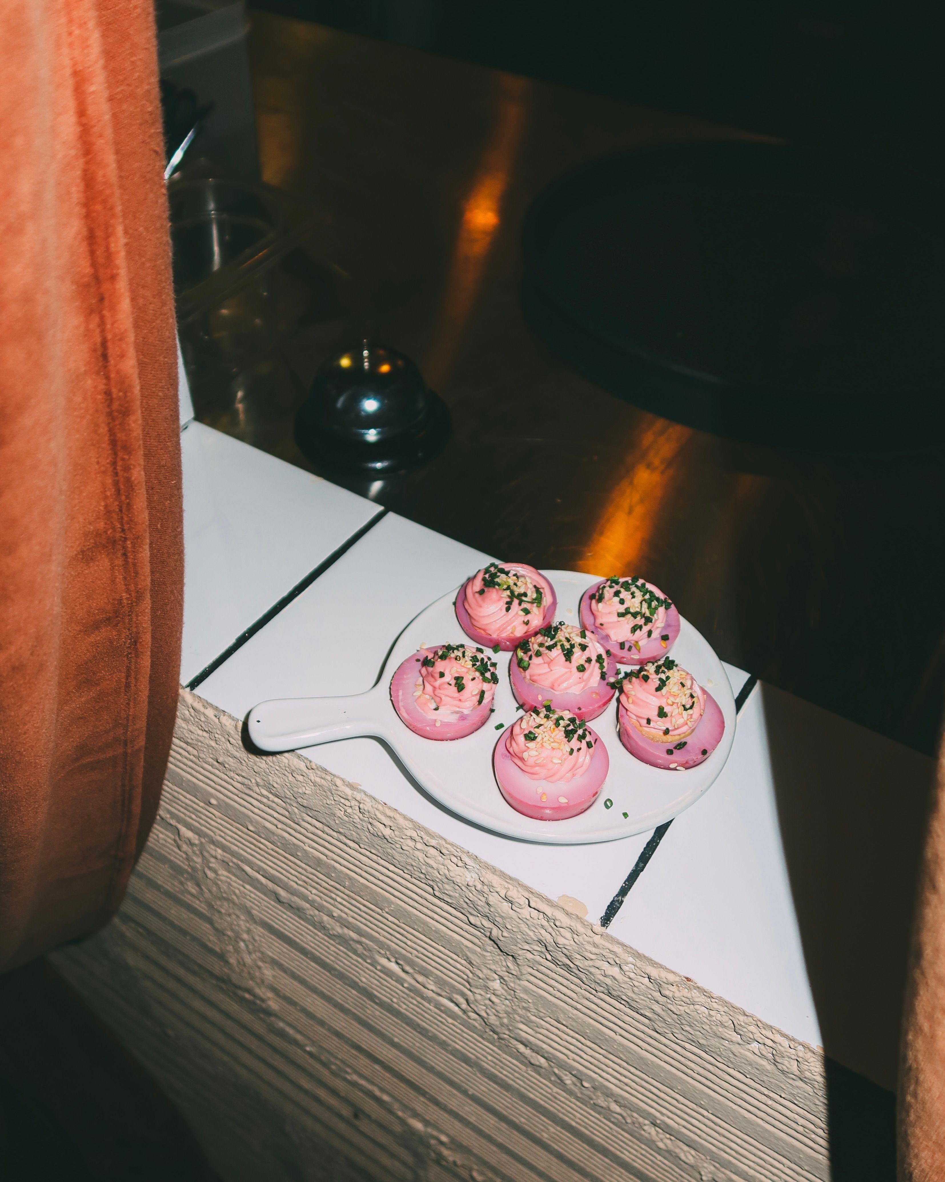Pink Mimosa Eggs