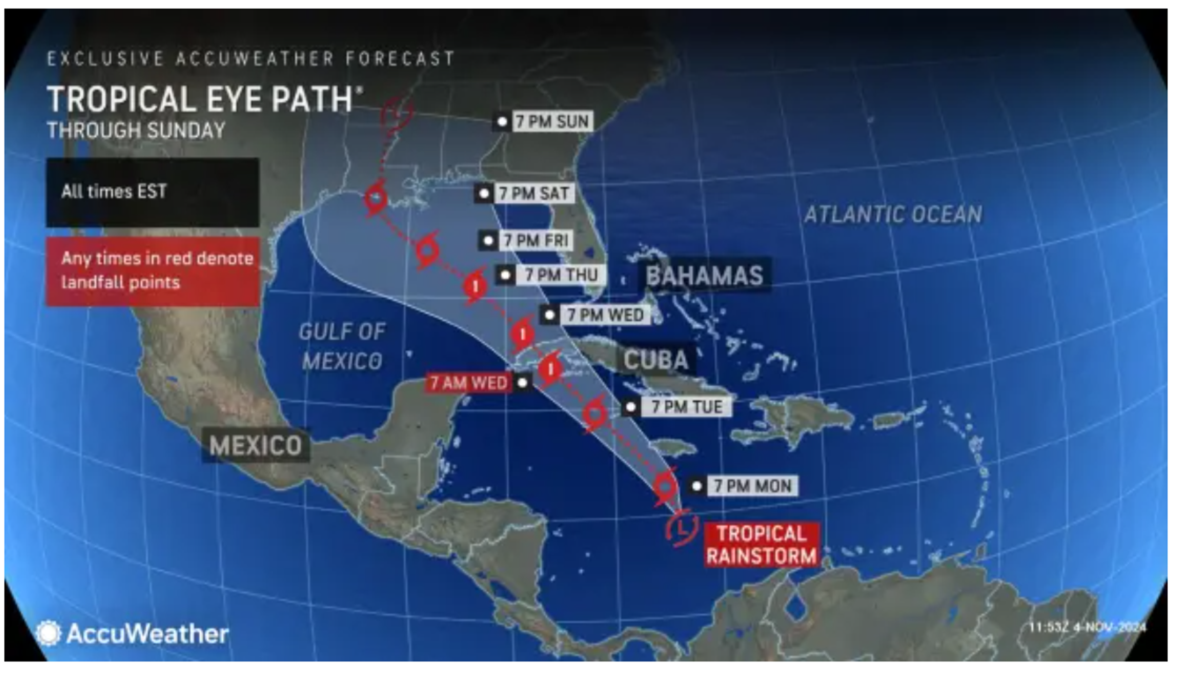 Which Path Will Hurricane Rafael Take and Will It Blow Up Once It Hits the Warm Waters Of The Gulf of Mexico 