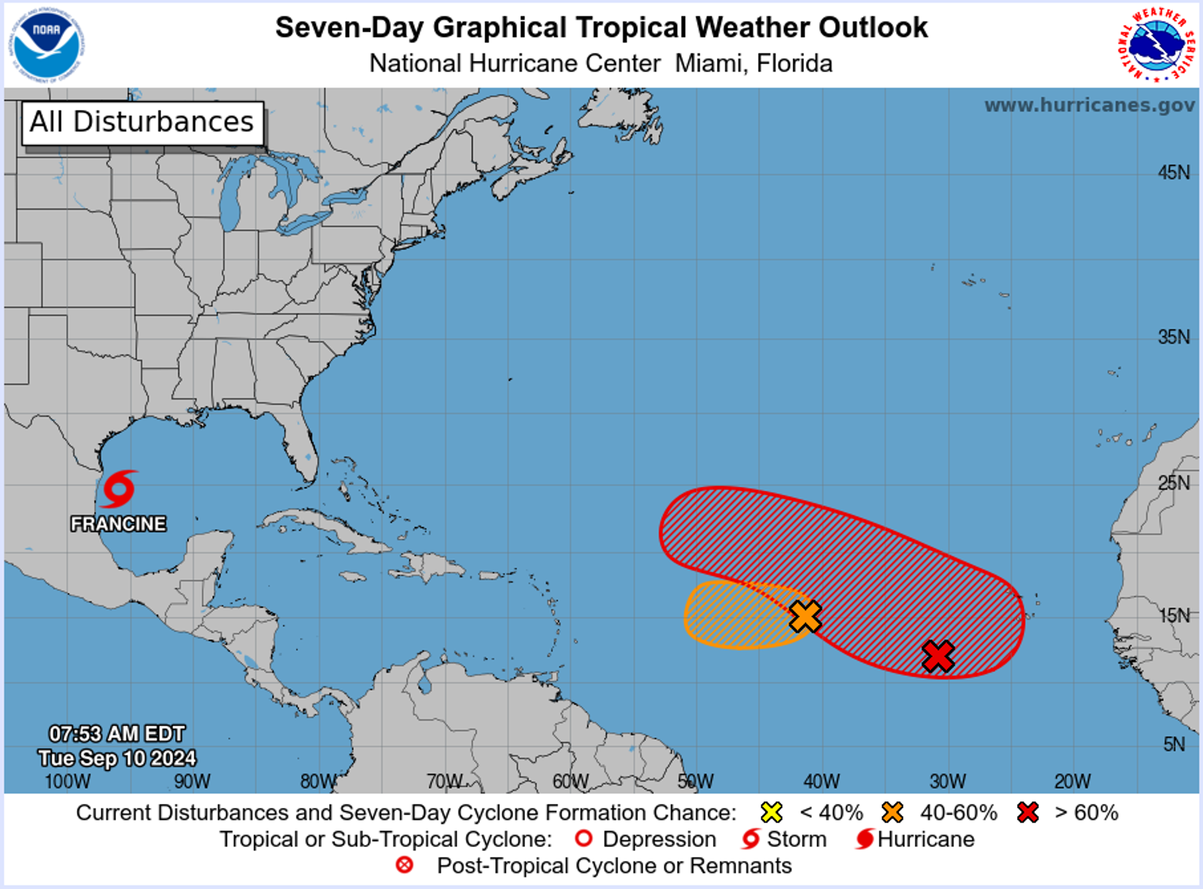 The Entire Texas And Louisiana Coastlines Are Under Storm Warnings