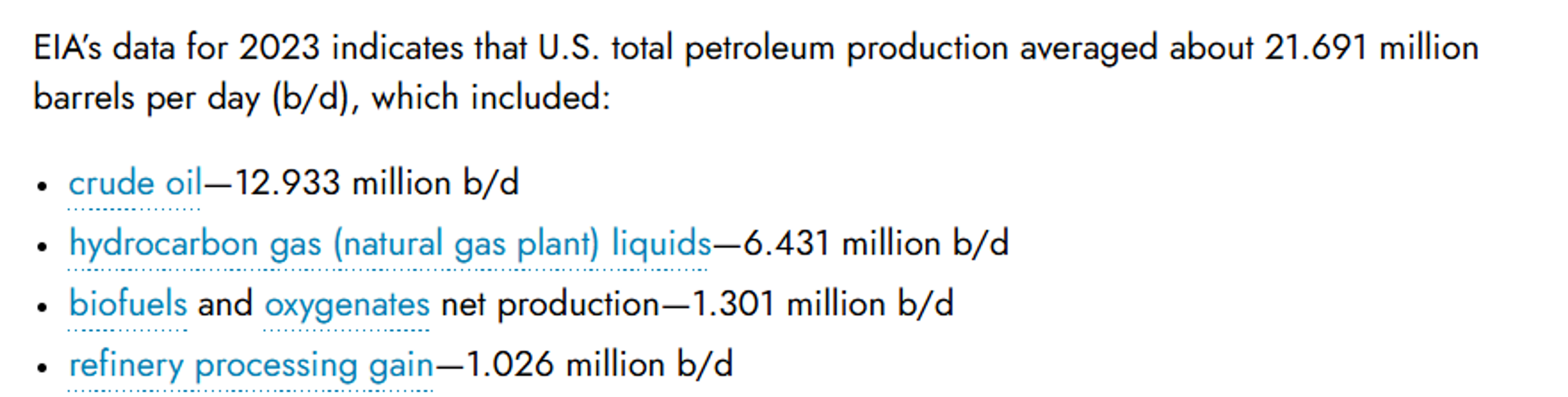 Annual Oil Production Records Broken 