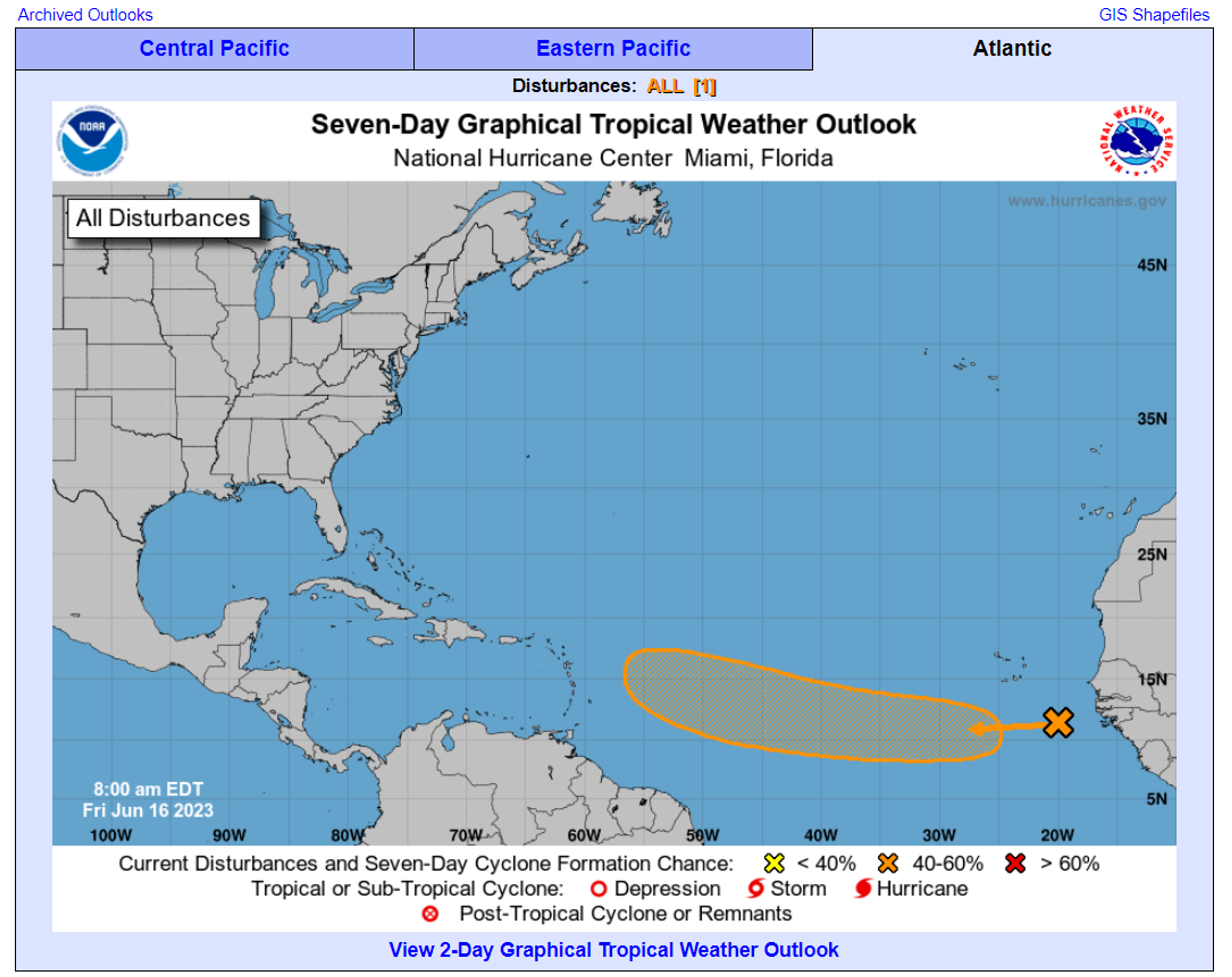 Severe Weather Across Large Parts Of The Country, The NHC Is Giving 50% Odds Of A Tropical System Being Named Over The Eastern Atlantic In The Coming Days