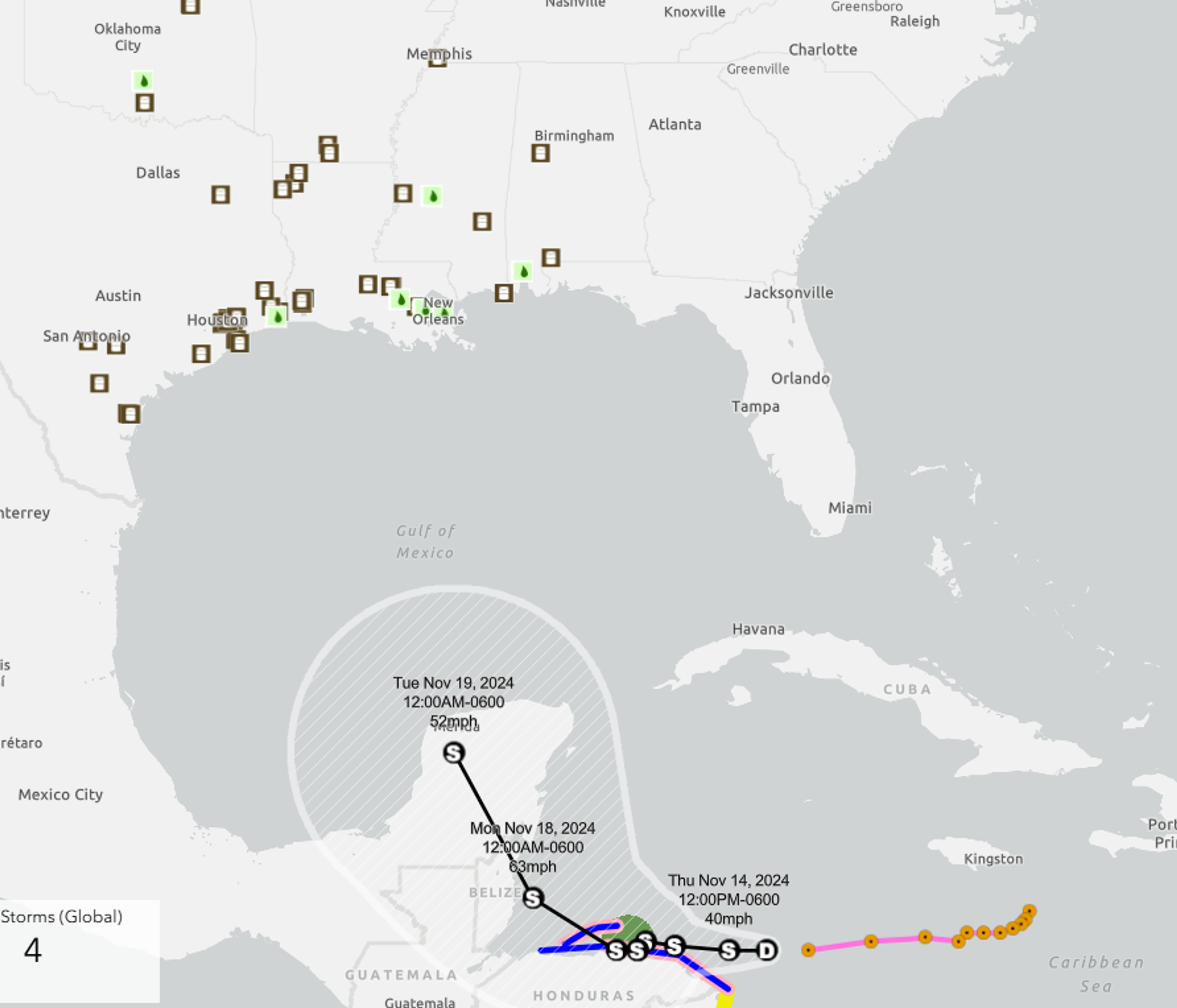 Tropical Storm Sara Is Expected To Be Named Later Today As It Moves Towards Honduras