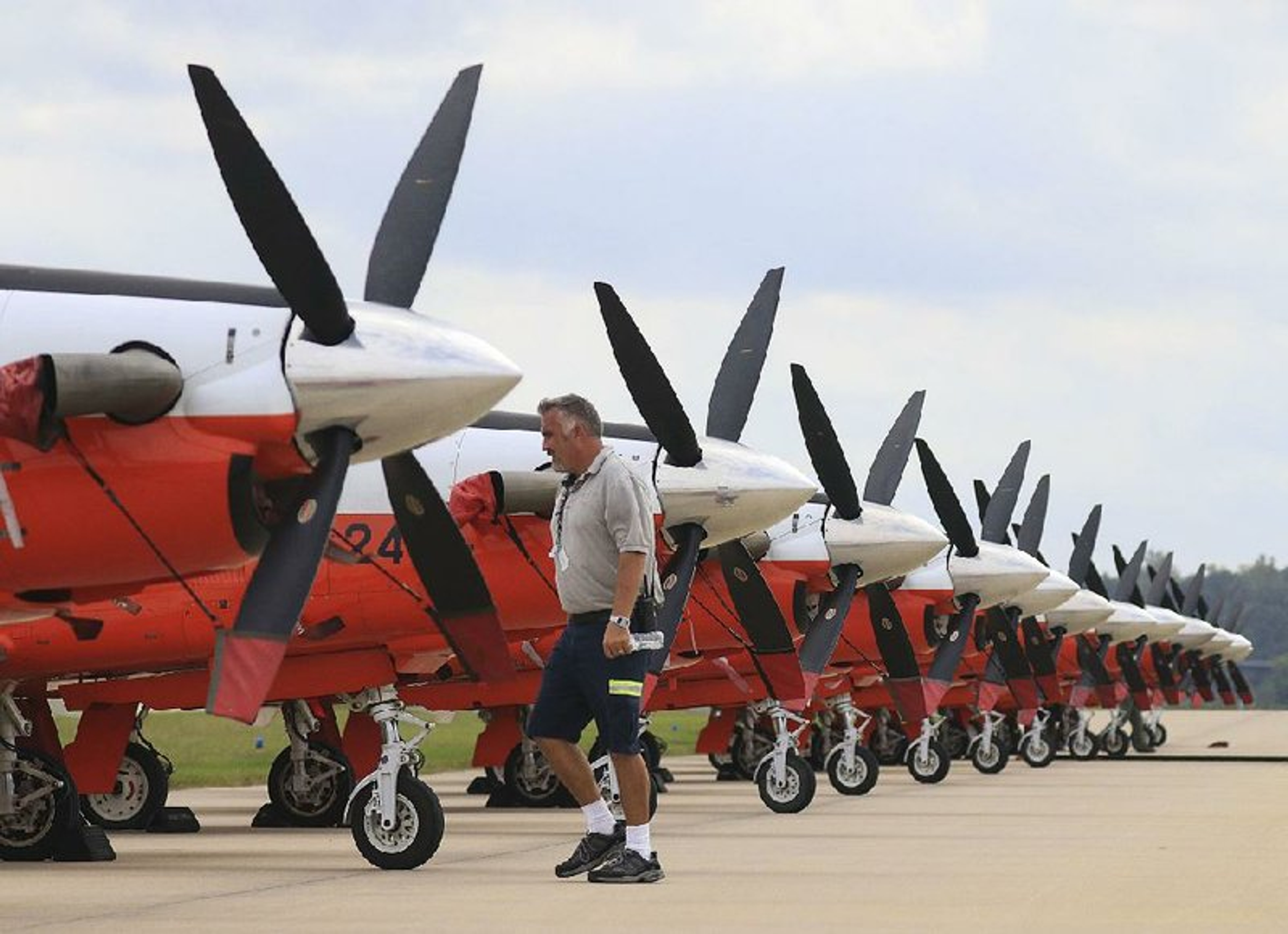 TAC Air - LIT Hosts Military Planes Fleeing Storm