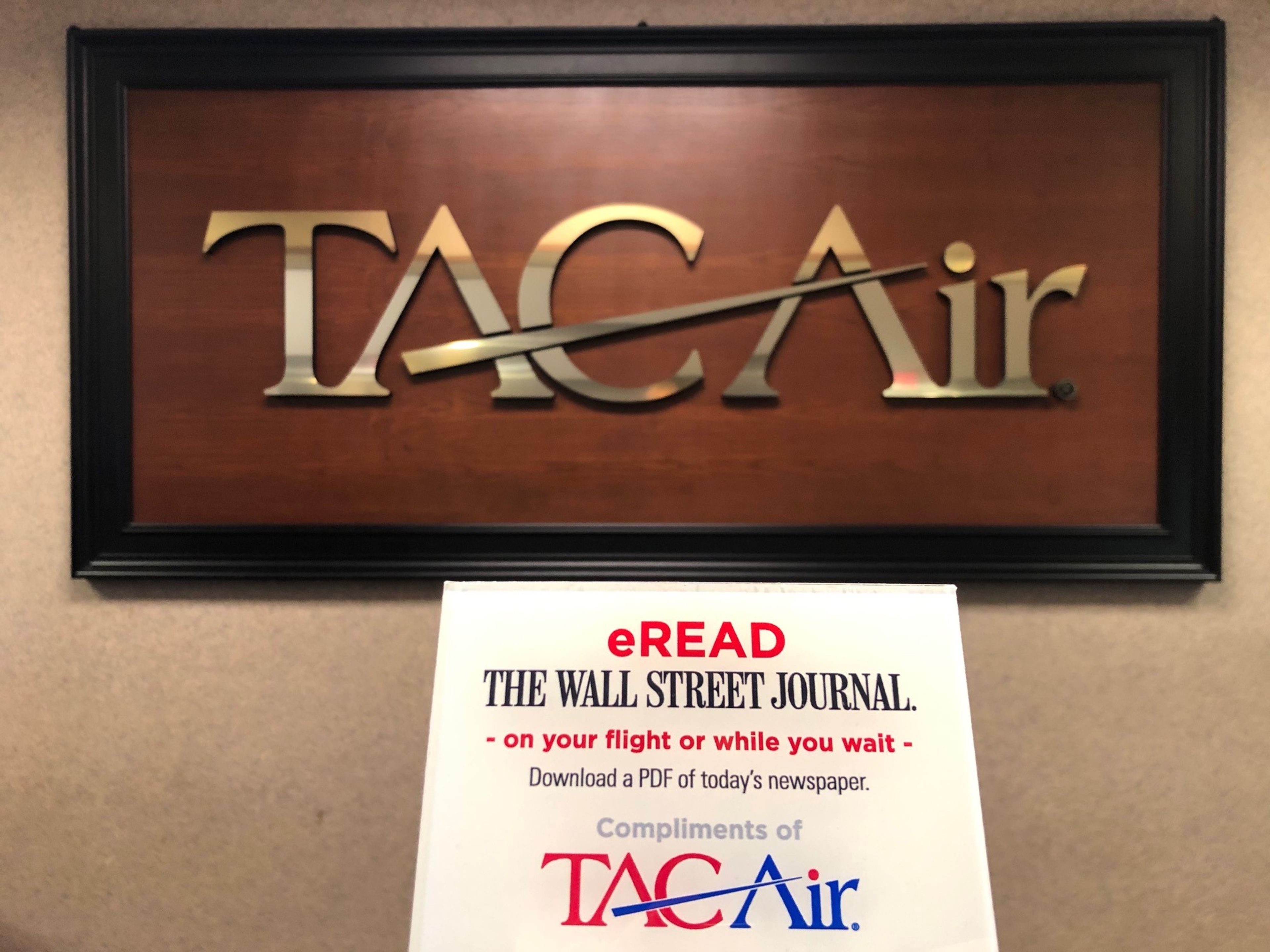 TAC Air and The Wall Street Journal Launch Digital Newspaper Distribution for Business Aviation Executives