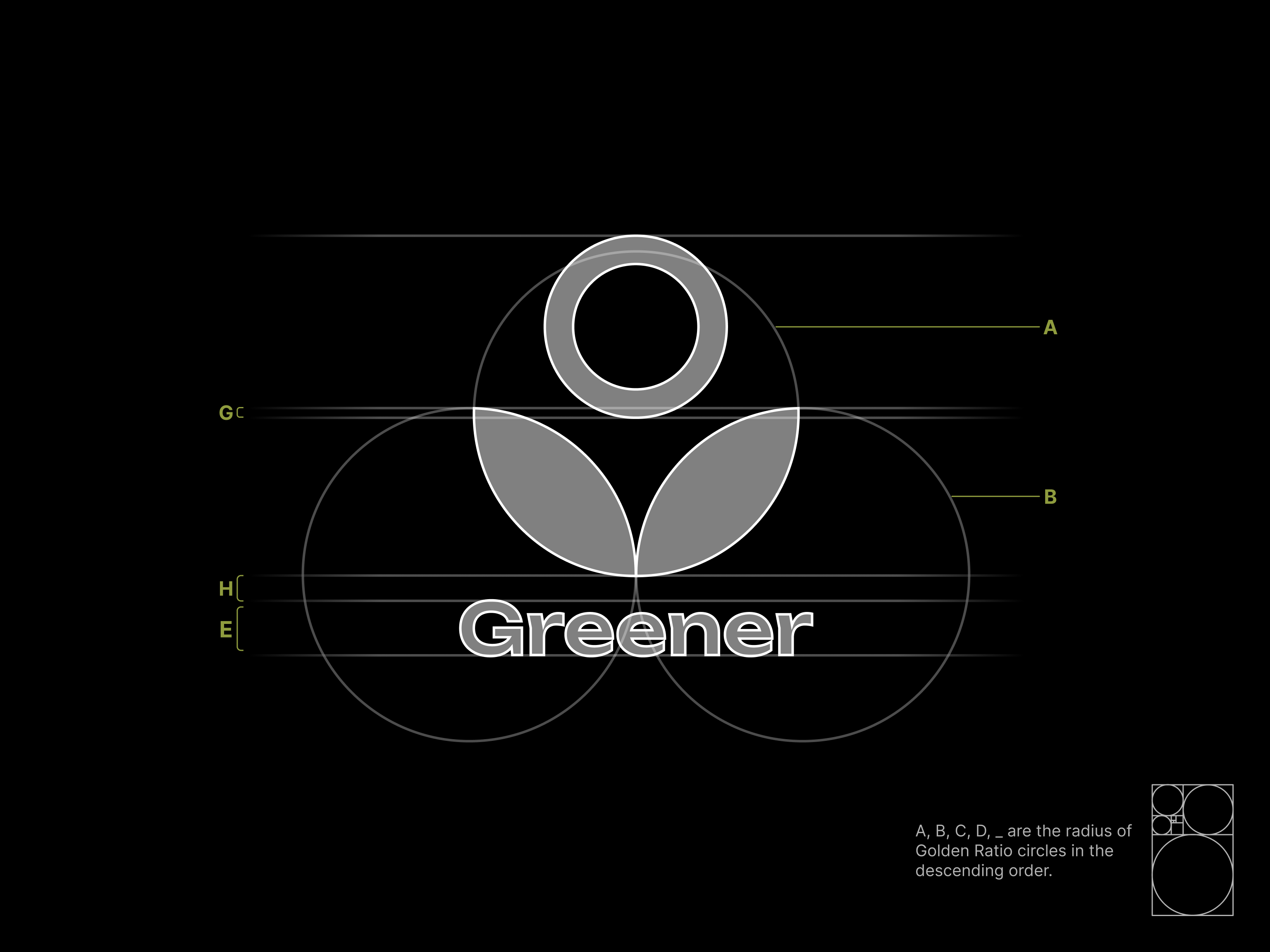 logo design, plant, planet, golden ratio, overlapping circles, sun 