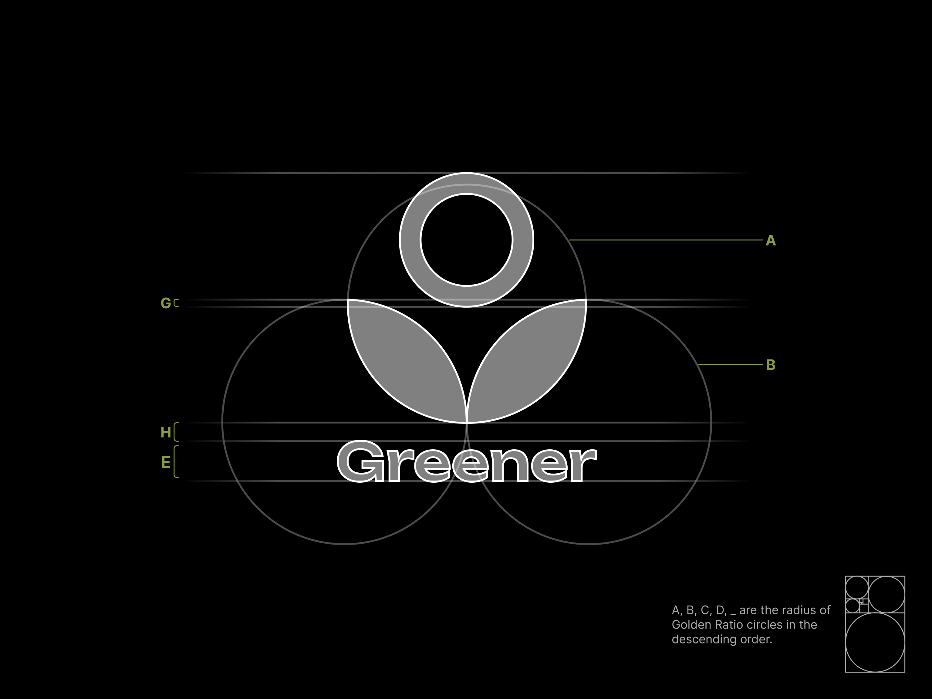 logo design, plant, planet, golden ratio, overlapping circles, sun