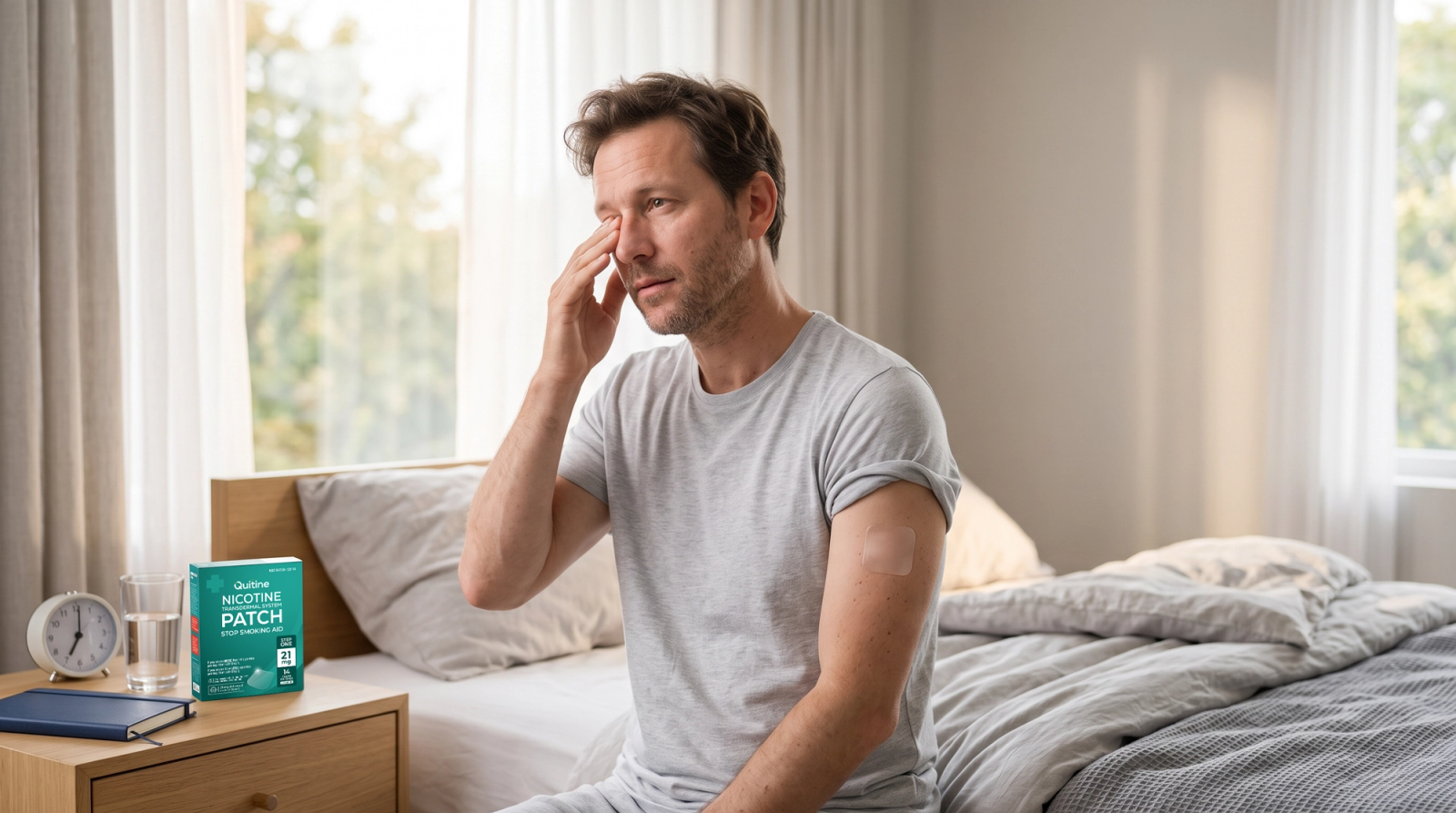 Nicotine patches and REM sleep suppression - Quitine