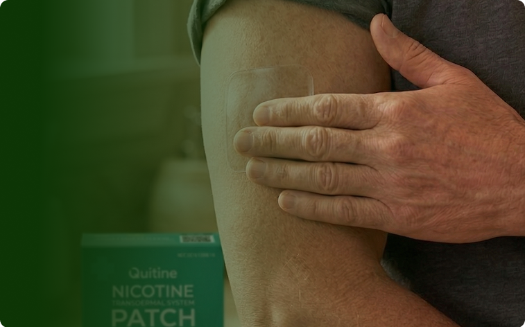 Quitine nicotine patch