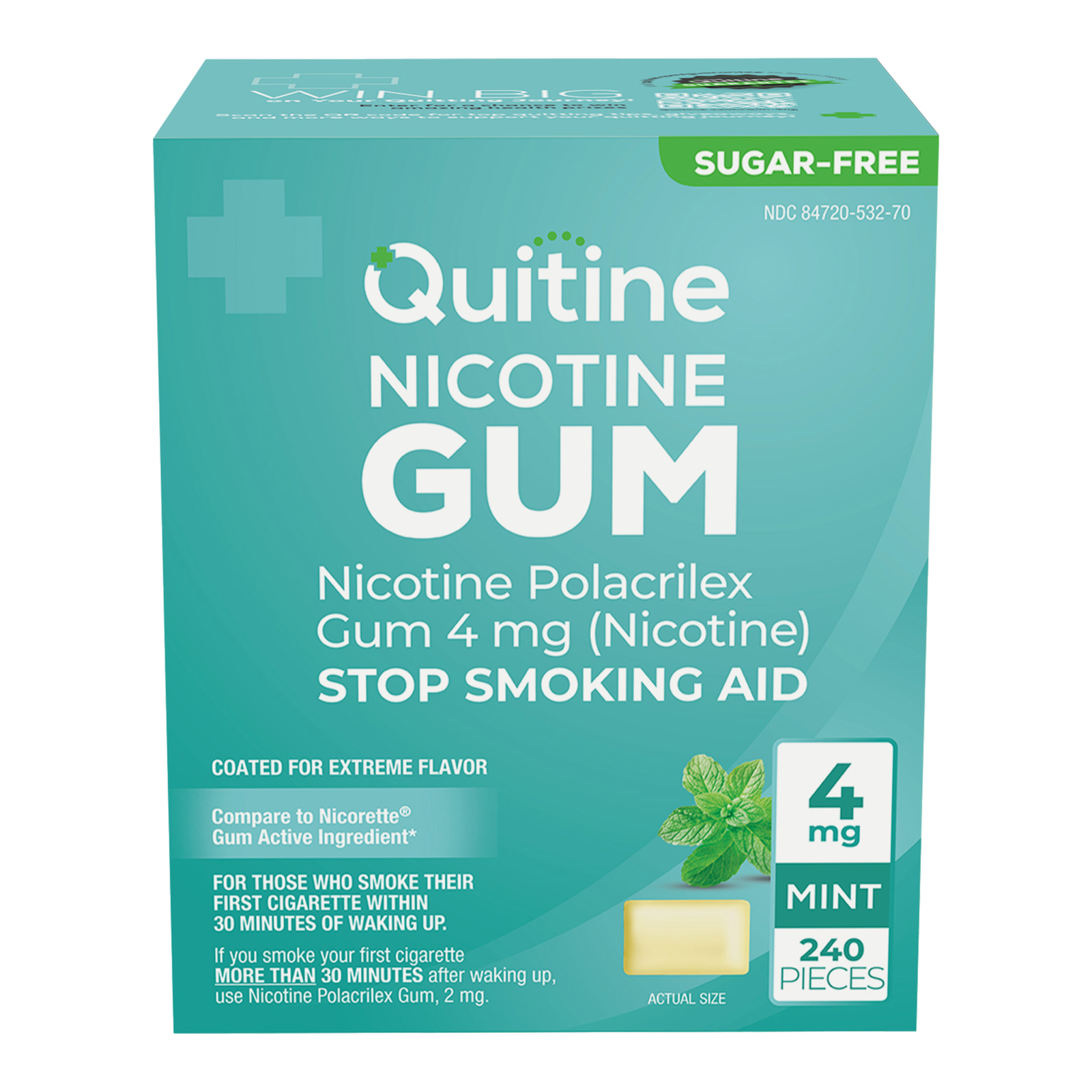 Quitine nicotine mint lozenges