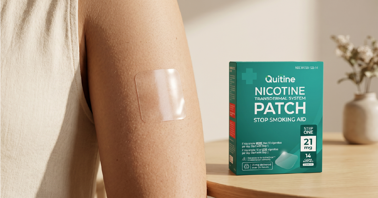 Quitine clear nicotine patch