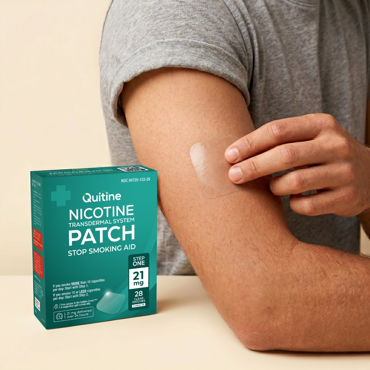 Quitine nicotine patch
