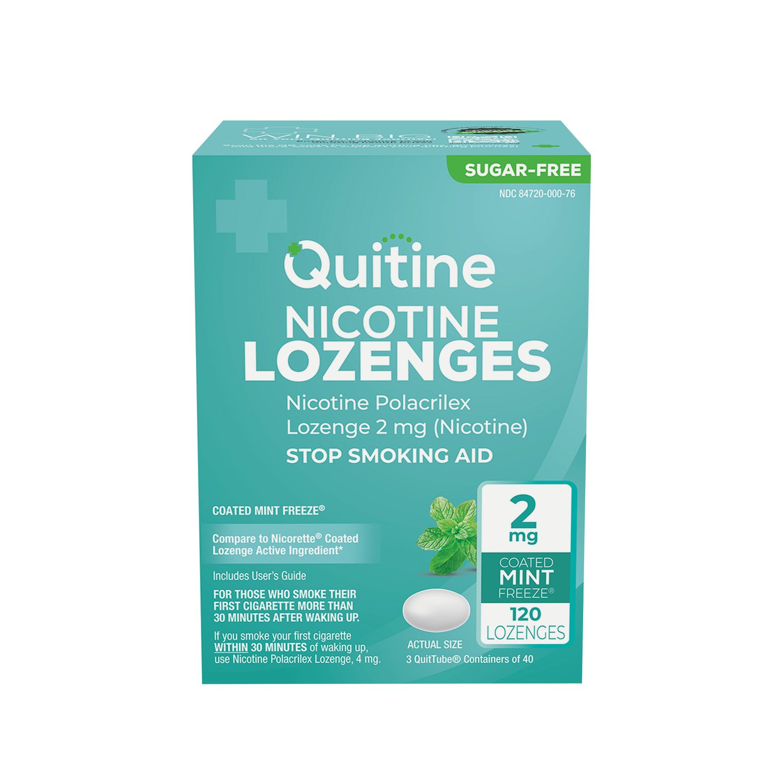 Quitine nicotine lozenges