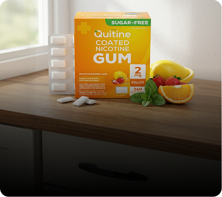 Quitine Fruit Nicotine Gum Box