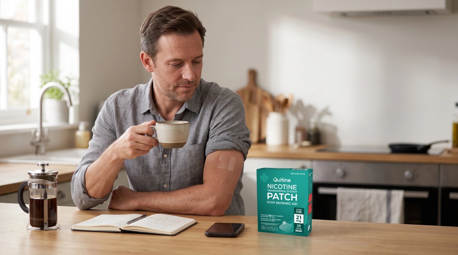 Nicotine patches and caffeine sensitivity - Quitine