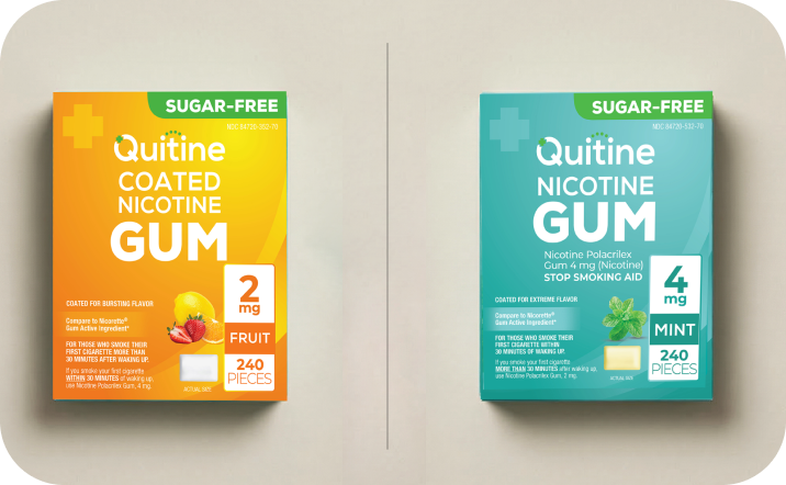 Quitine Gum Comparison