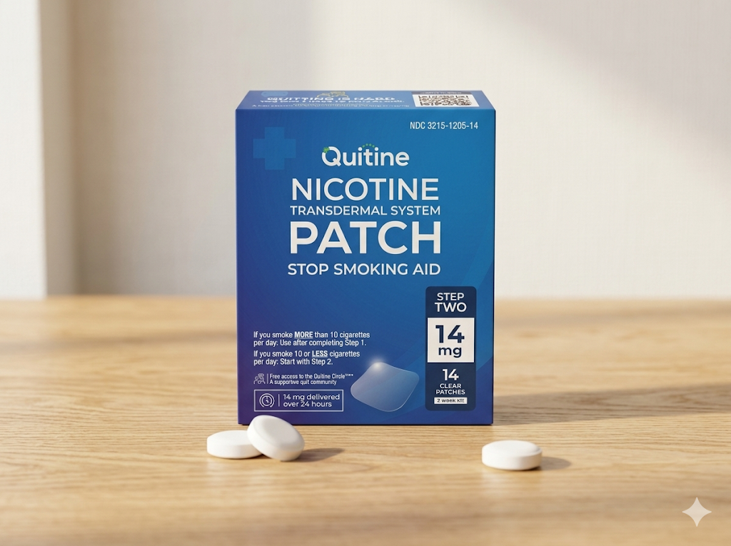 Nicotine patch box