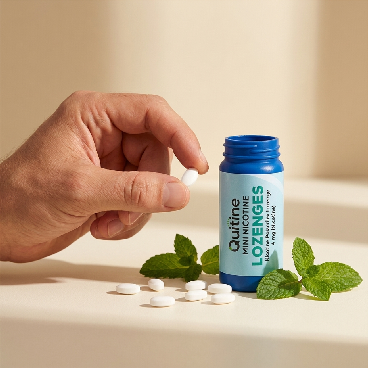 Quitine Mini nicotine mint lozenges