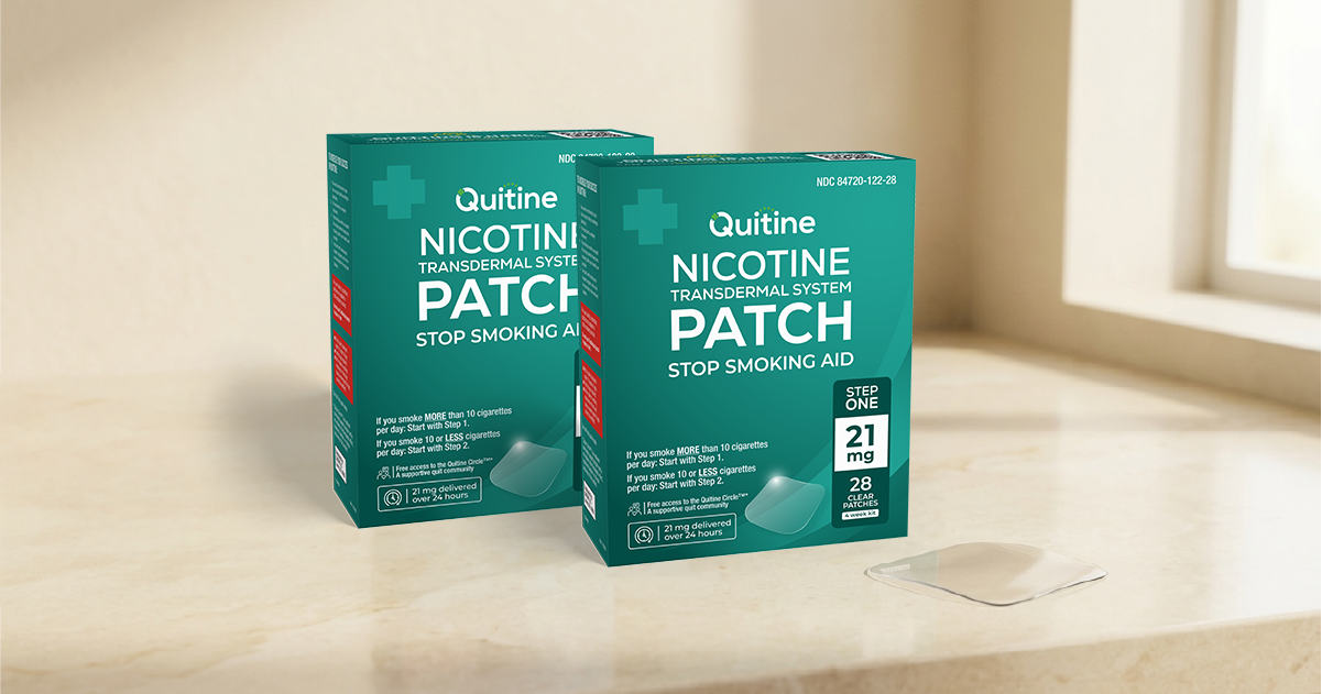 Quitine nicotine patch