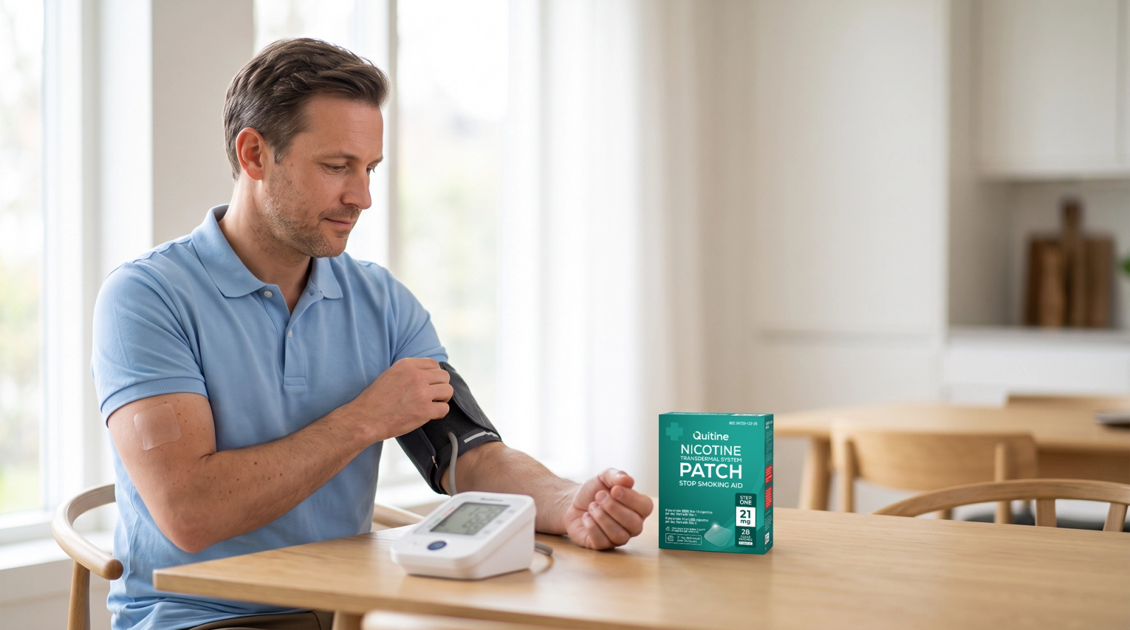 Can nicotine patches affect blood pressure and heart rate