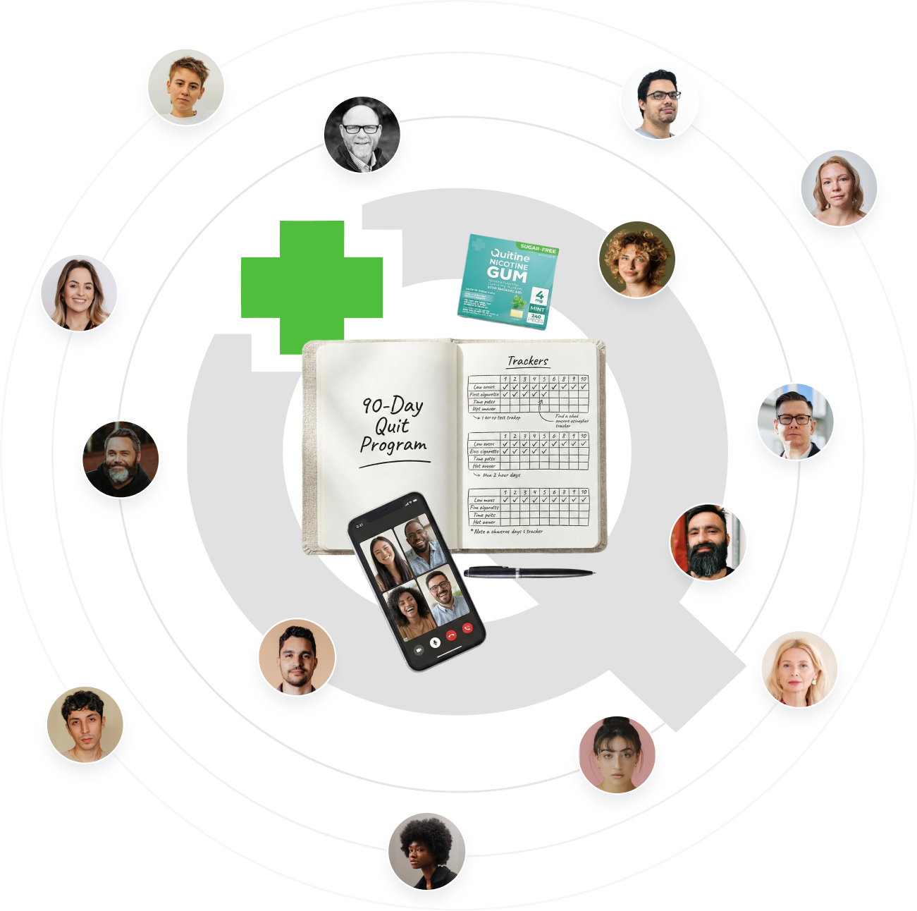 Quitine Circle Illustration