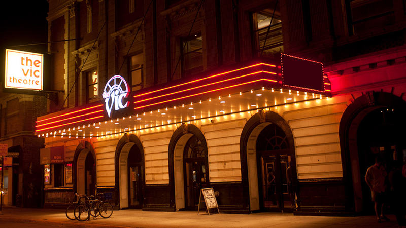 Vic Theatre outside entrance and sign