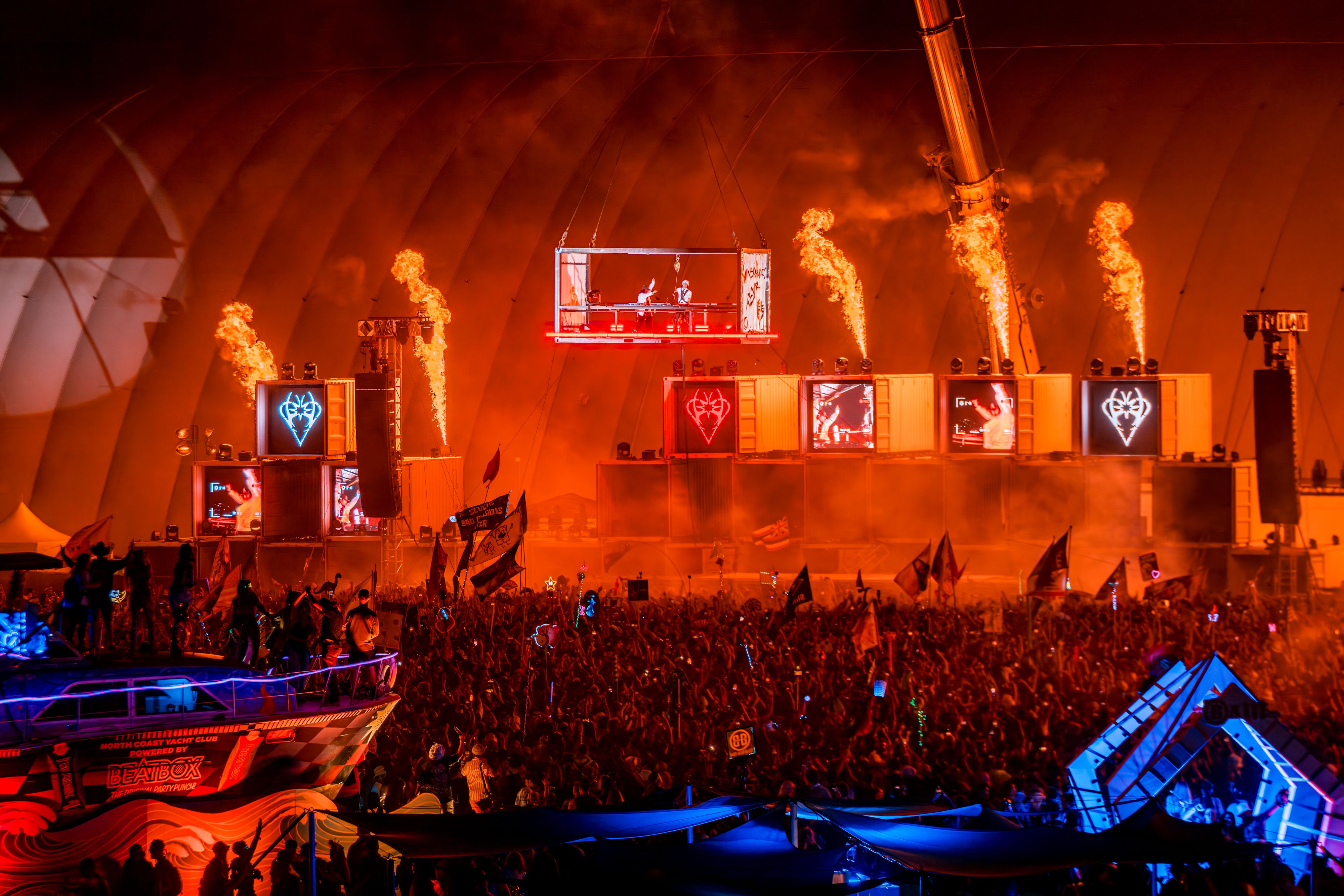 Shipyard stage at North Coast Music Festval 