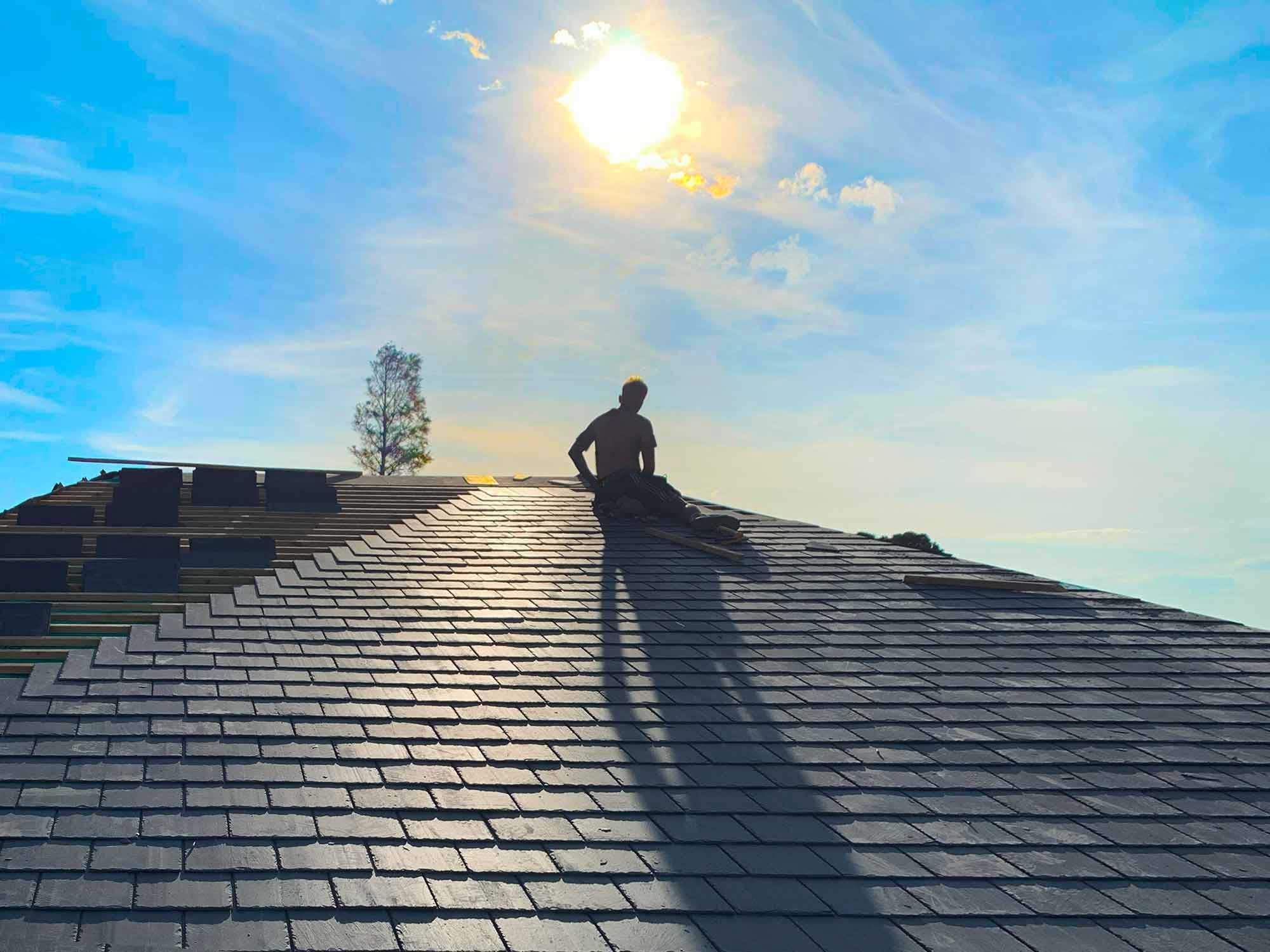 We specialise in slate roofs and care about quality finishes