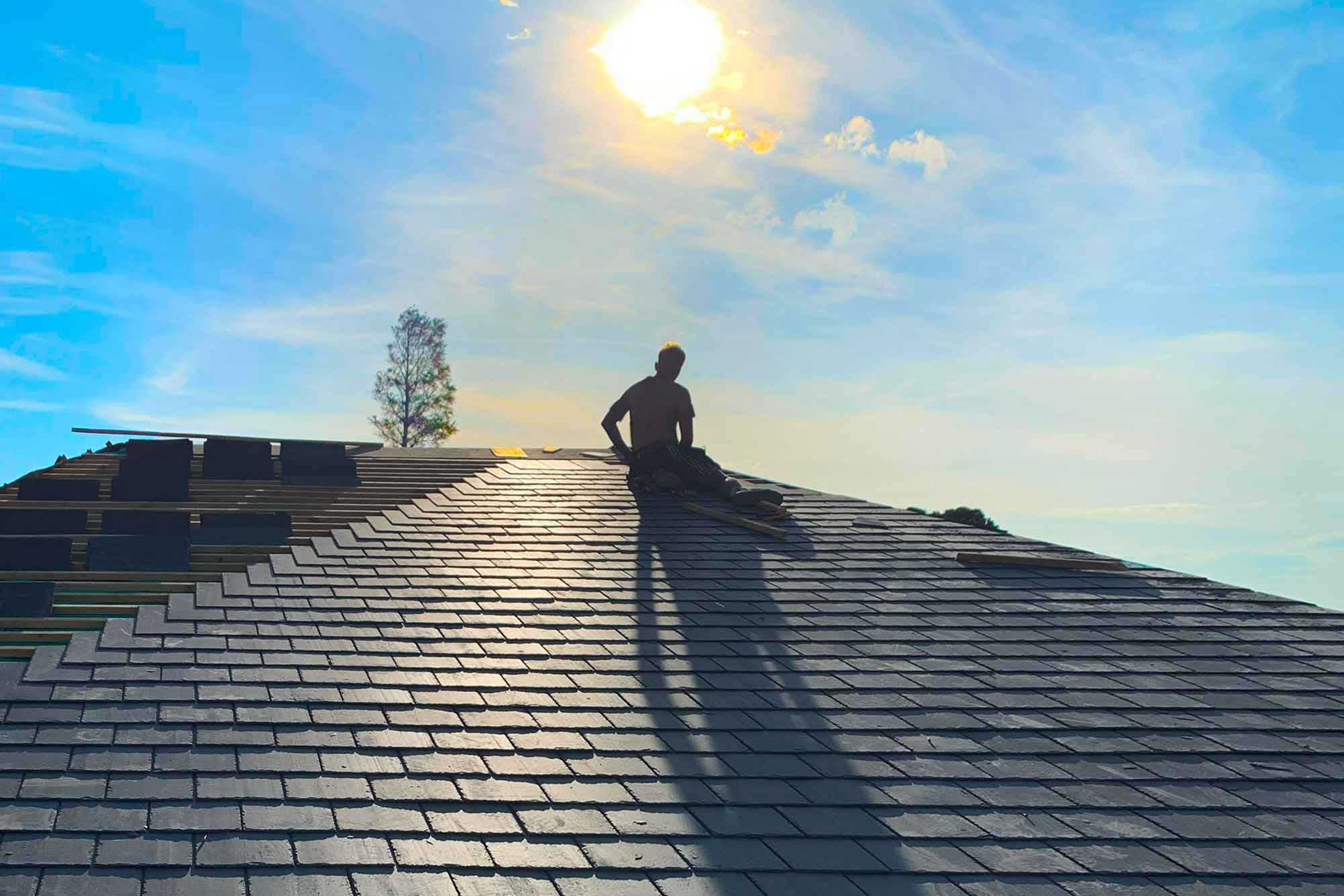 We specialise in slate roofs and care about quality finishes