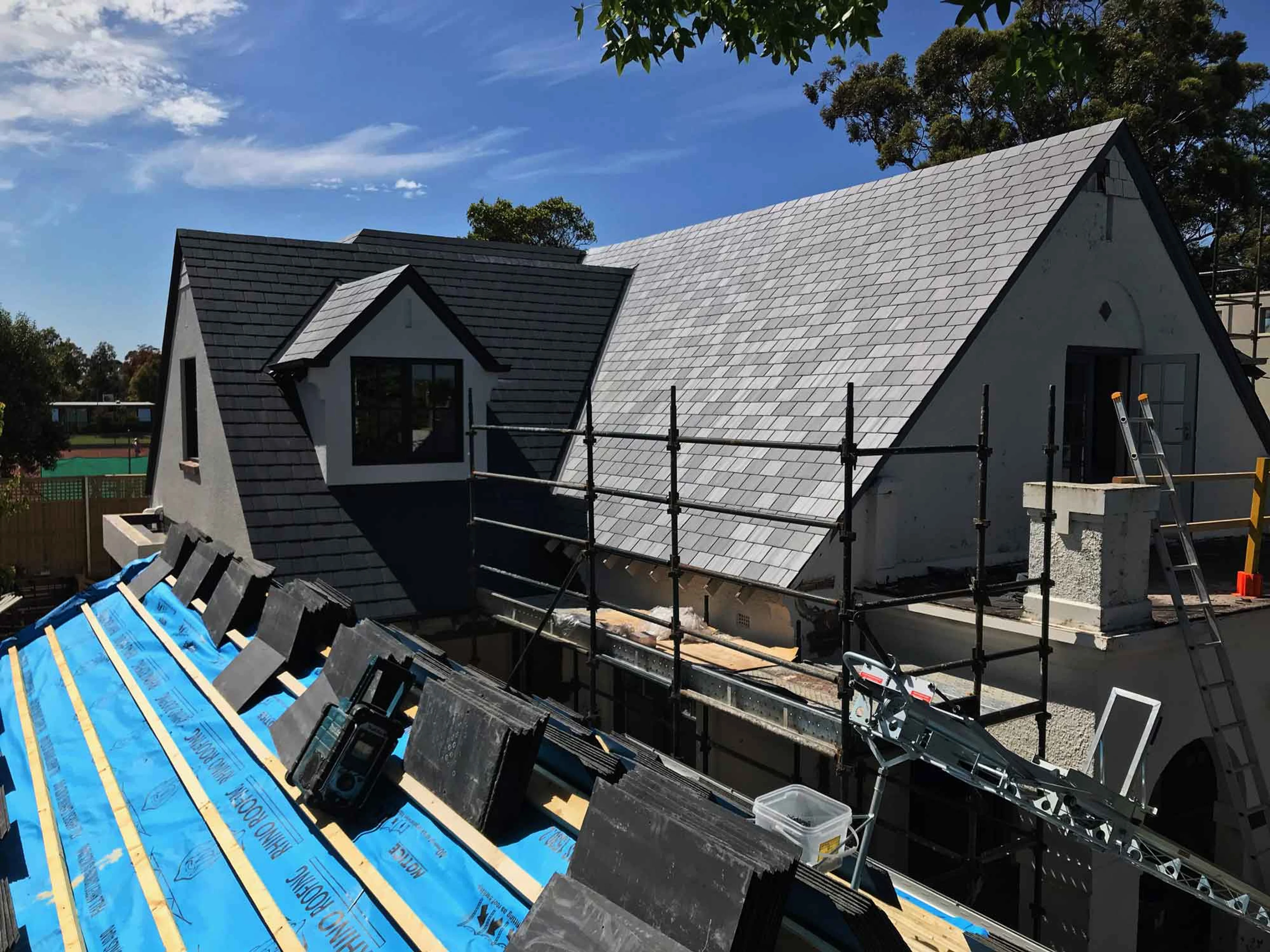 Installation of New Slate Roofs