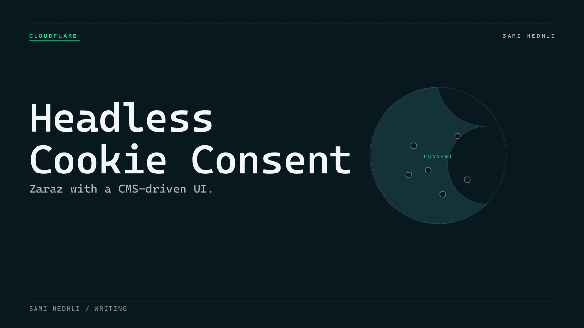 Editorial cover for headless cookie consent with cloudflare zaraz
