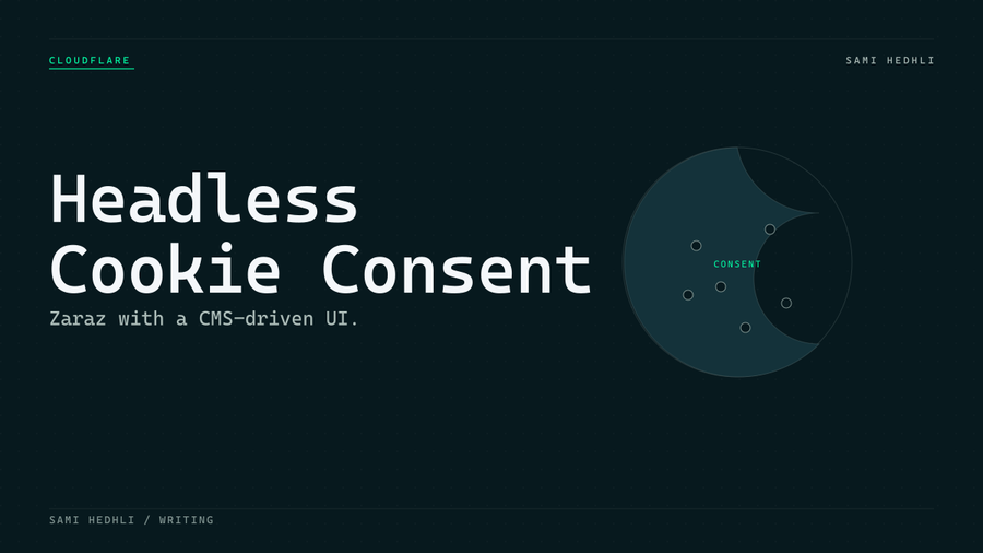 Editorial cover for headless cookie consent with cloudflare zaraz