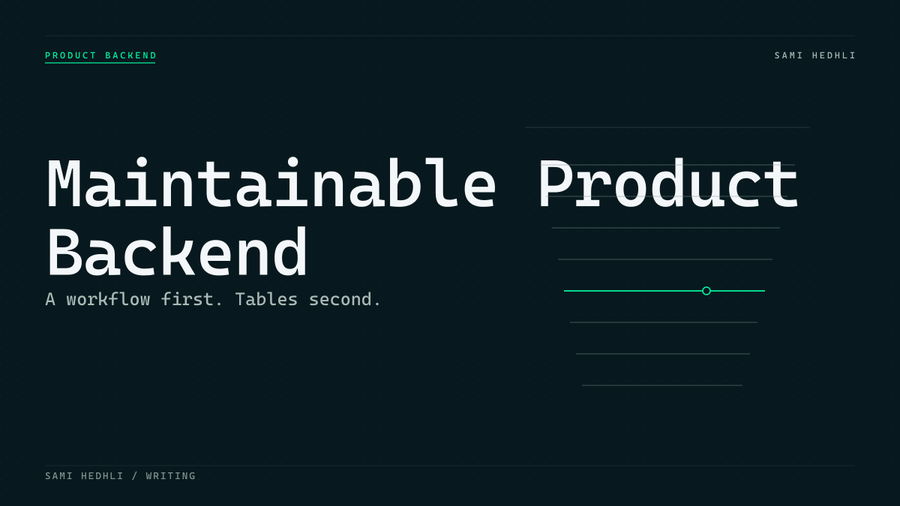 Laravel product backend architecture showing controller, service layer, queue, and database flow