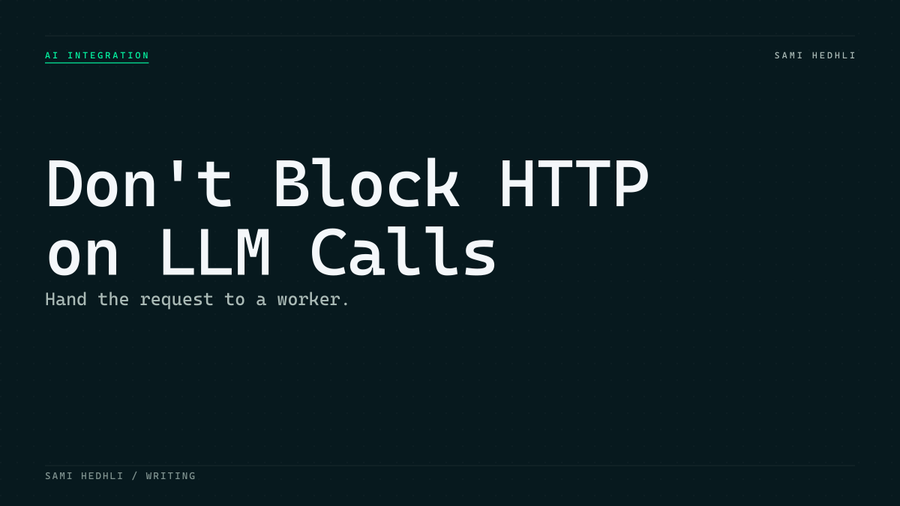 Editorial cover for dont block http requests waiting for llms