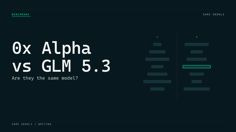 Editorial cover for 0x alpha vs glm 5 3 comparison