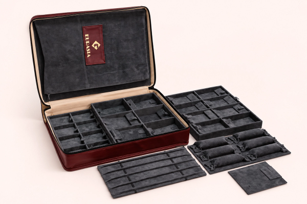 Zip box with mixed pads