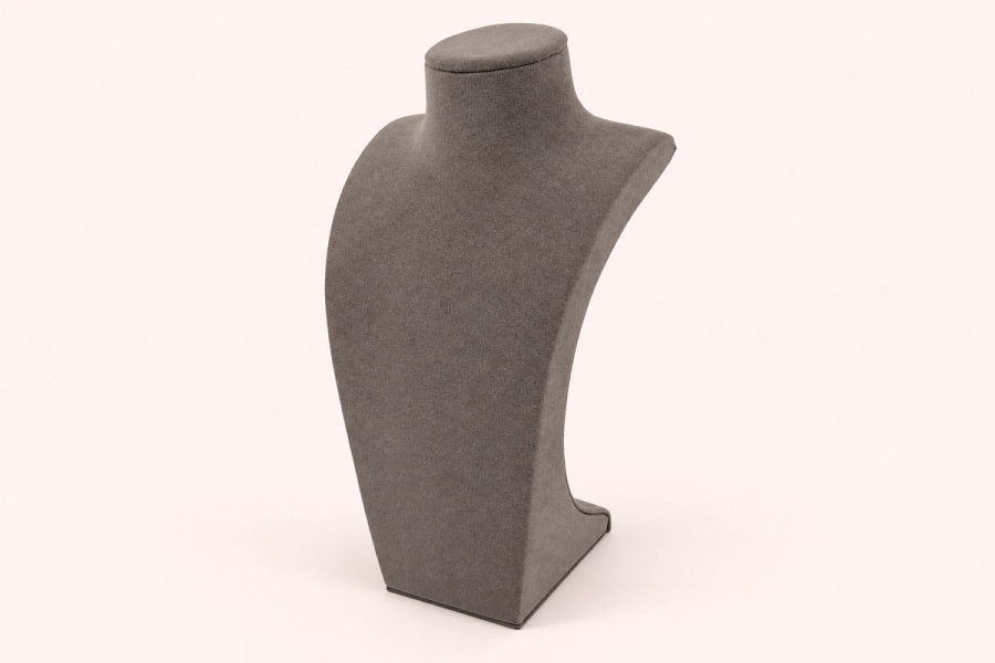 Alcantara necklace display bust