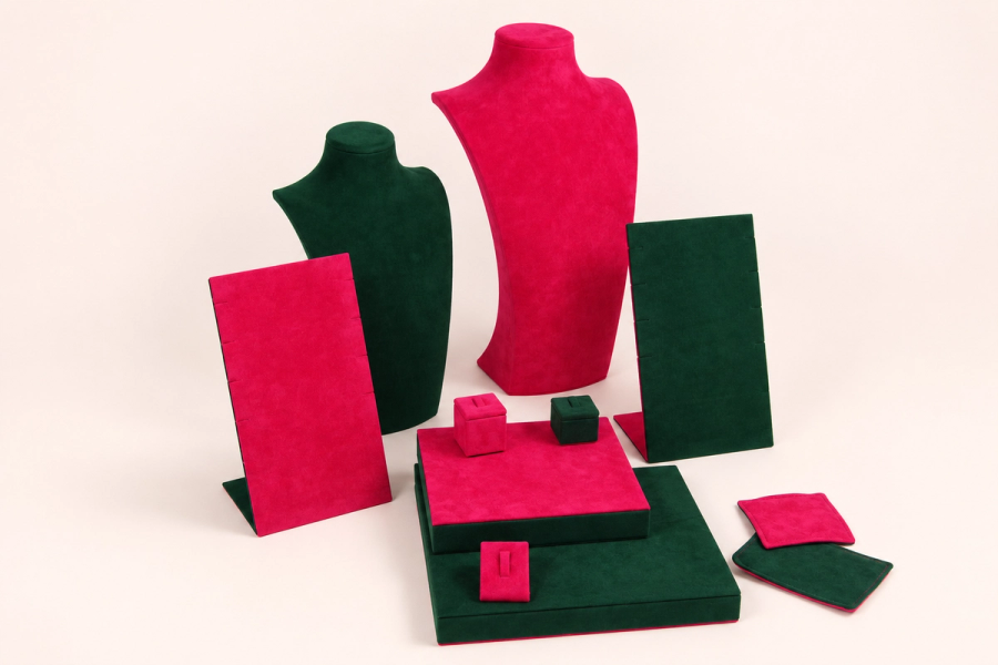 Fuchsia-green display case