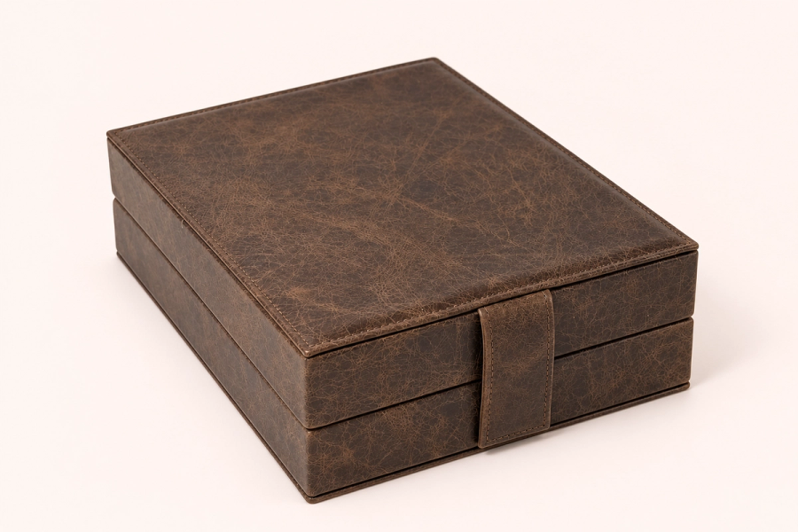 Genuine leather necklace box — foto 2