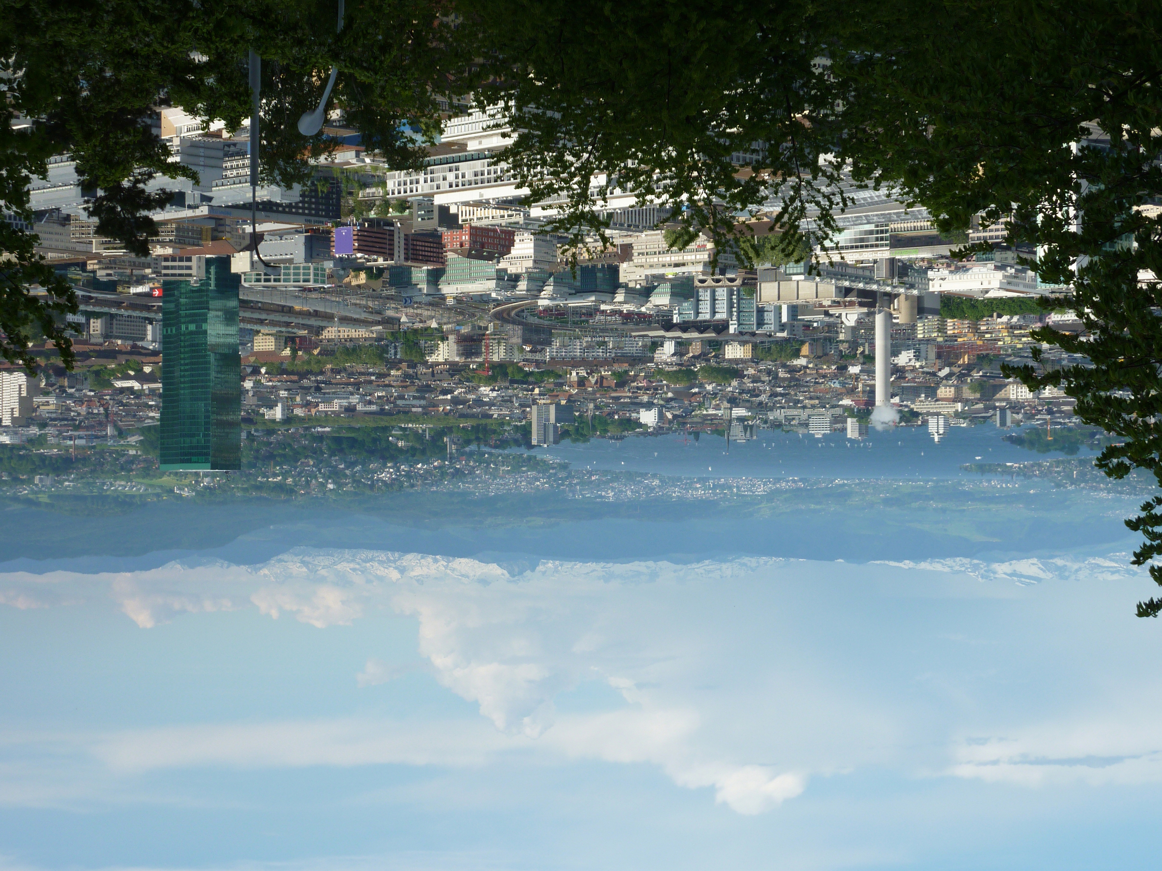 A view over Zurich – Upside Down
