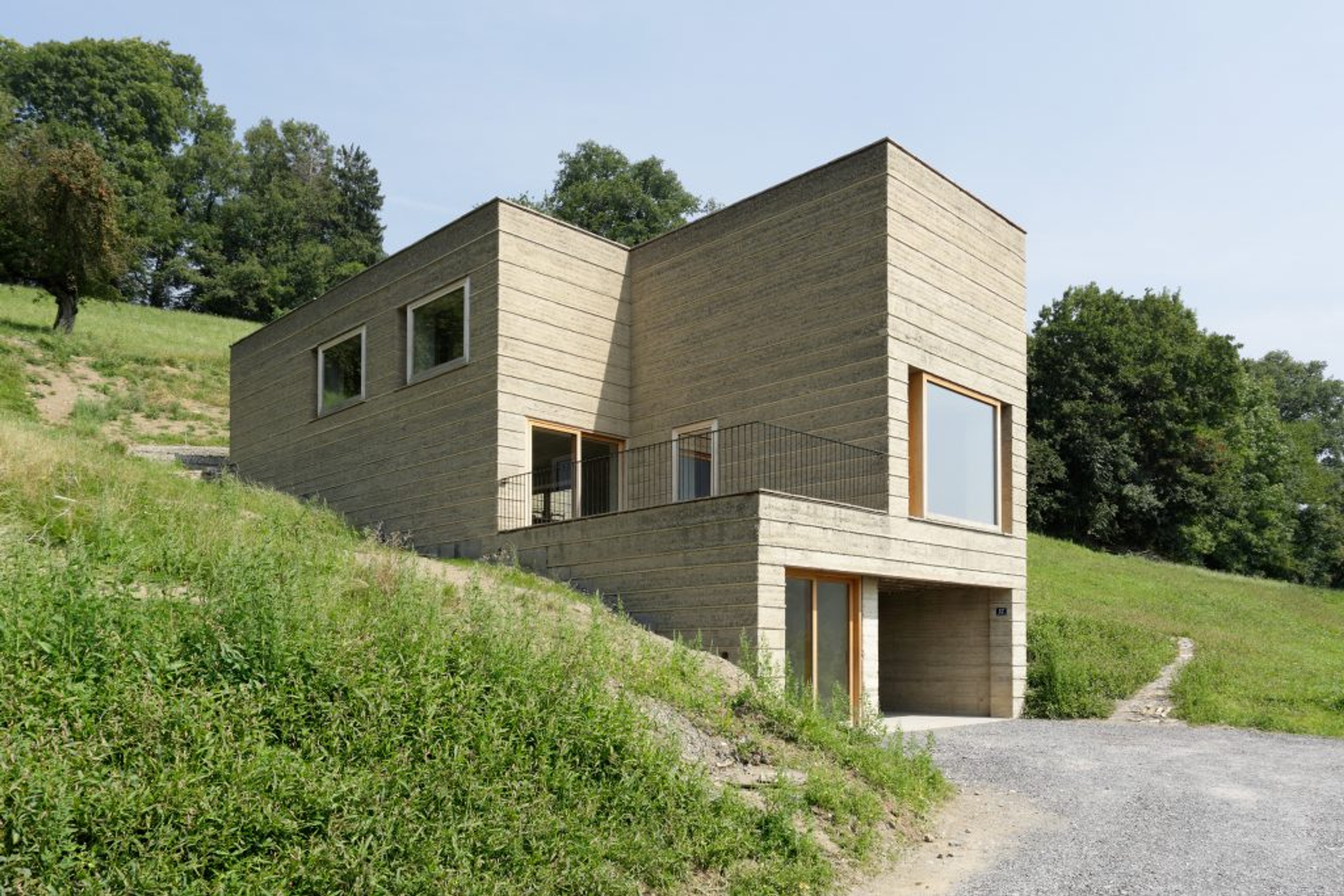 Maison Rauch, Martin Rauch et Roger Boltshauser © Beat Bühler