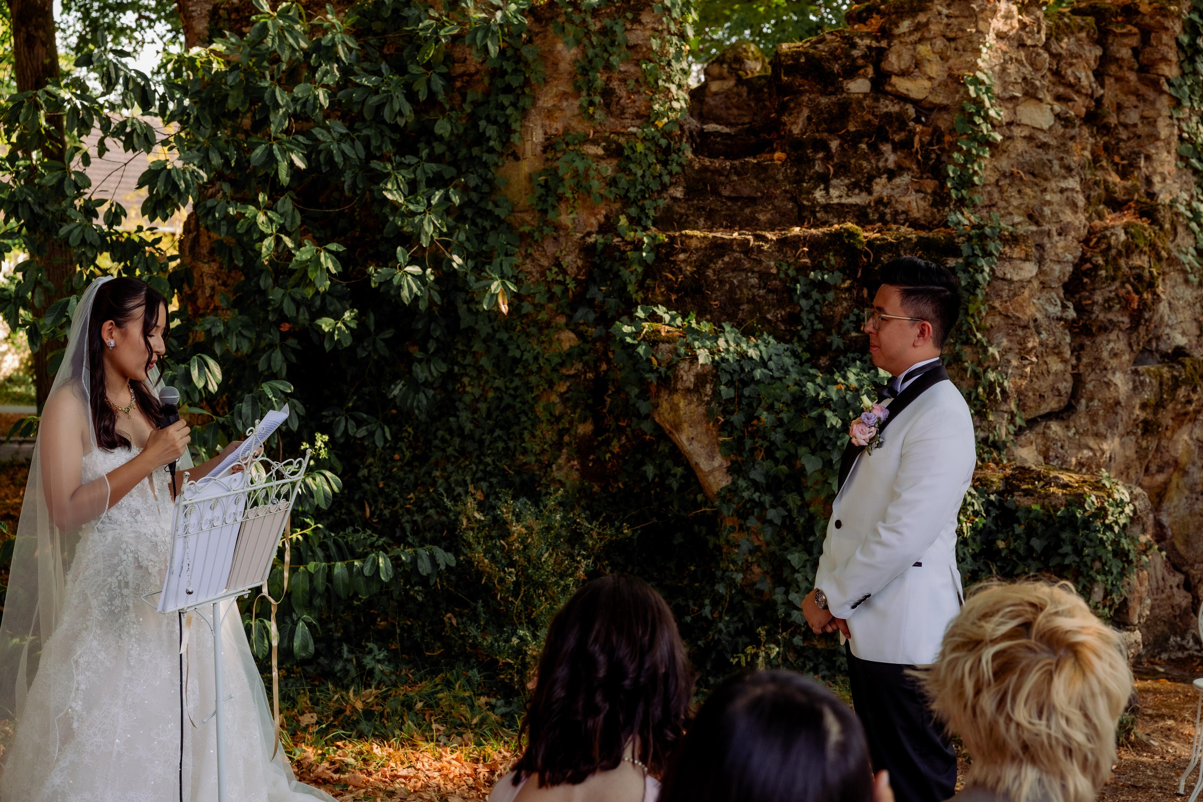 Wedding of Jacky & Anaïs — Château de Santeny — ceremonie