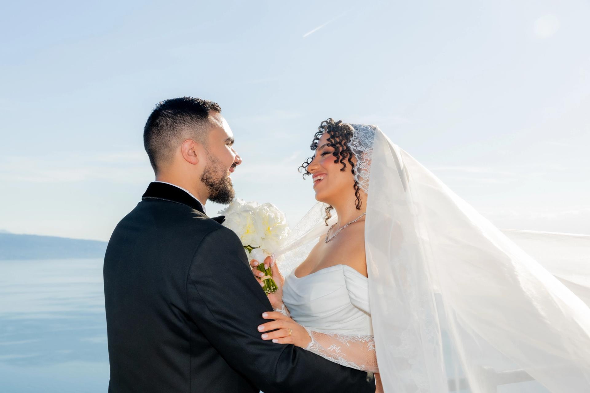 Portrait de Rafaël et Julia au bord du lac