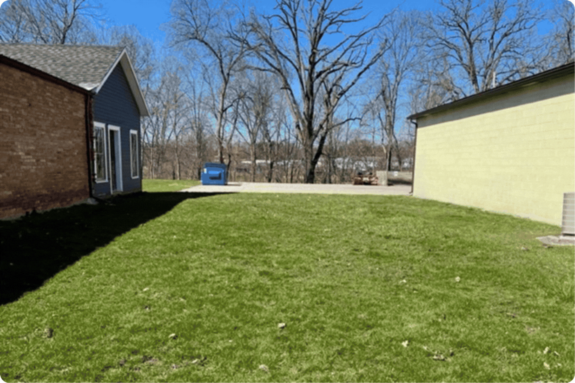 A before and after transformation from the vacant lot to cherished gathering space