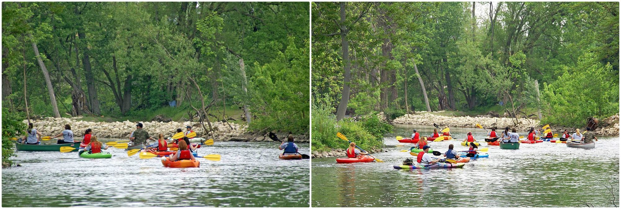 Eaton Rapids kayakers