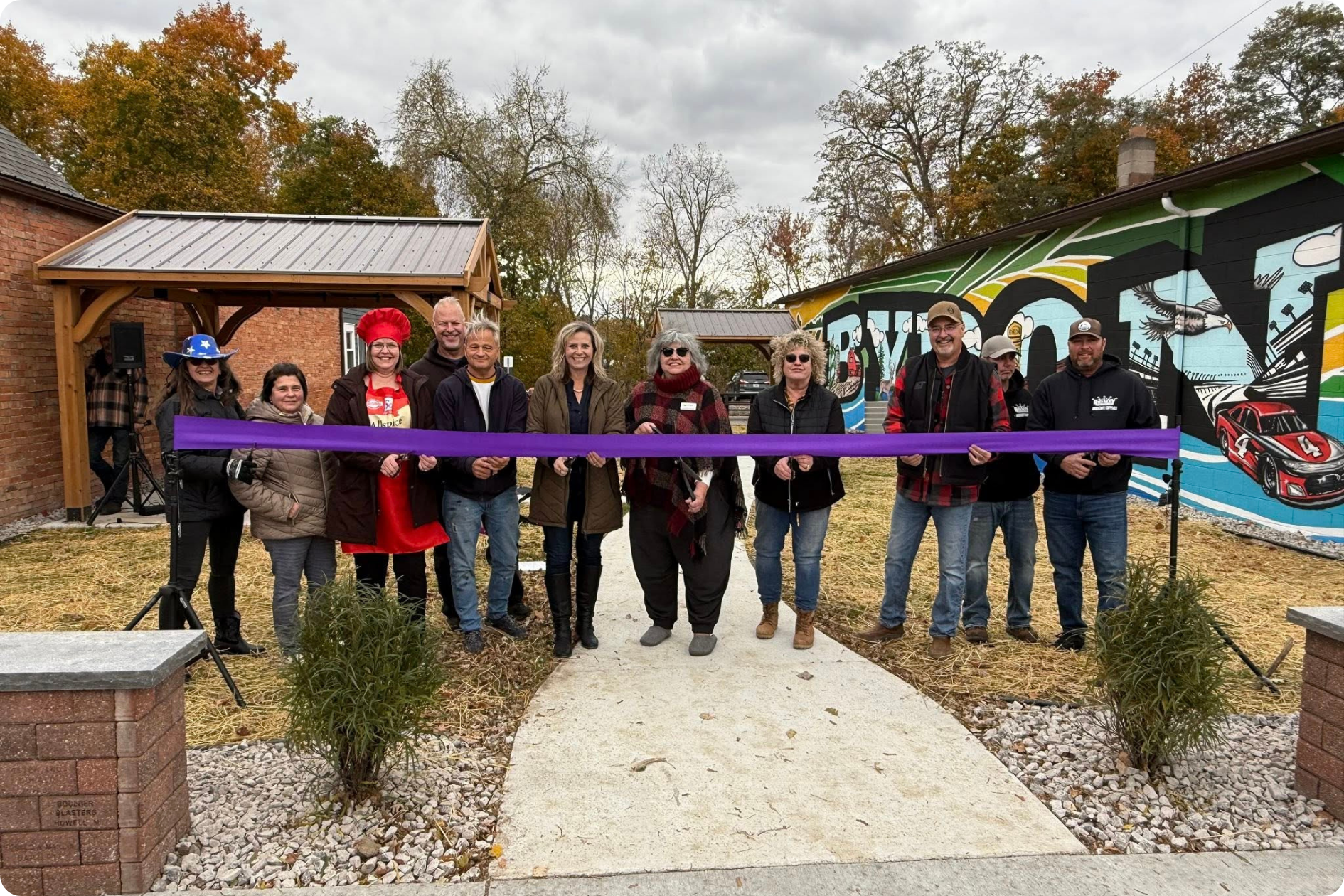 The Byron DDA at the ribbon-cutting ceremony