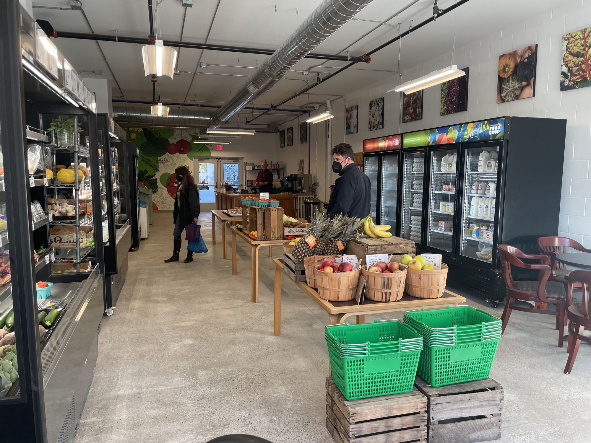 Inside the recently completed ELFCO featuring fresh, local food.