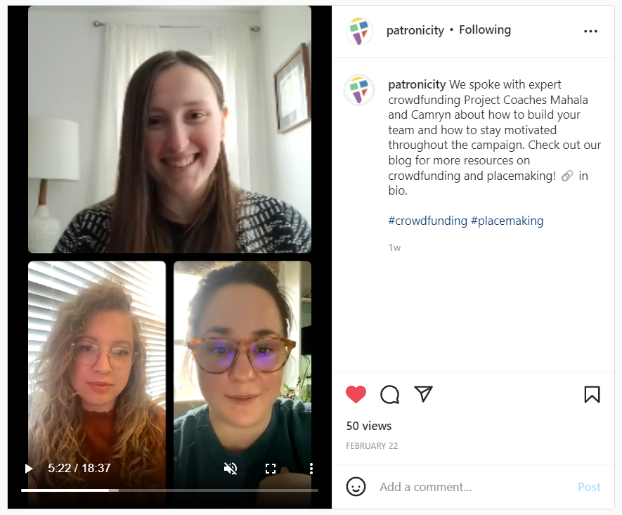 Instagram Live Screenshot