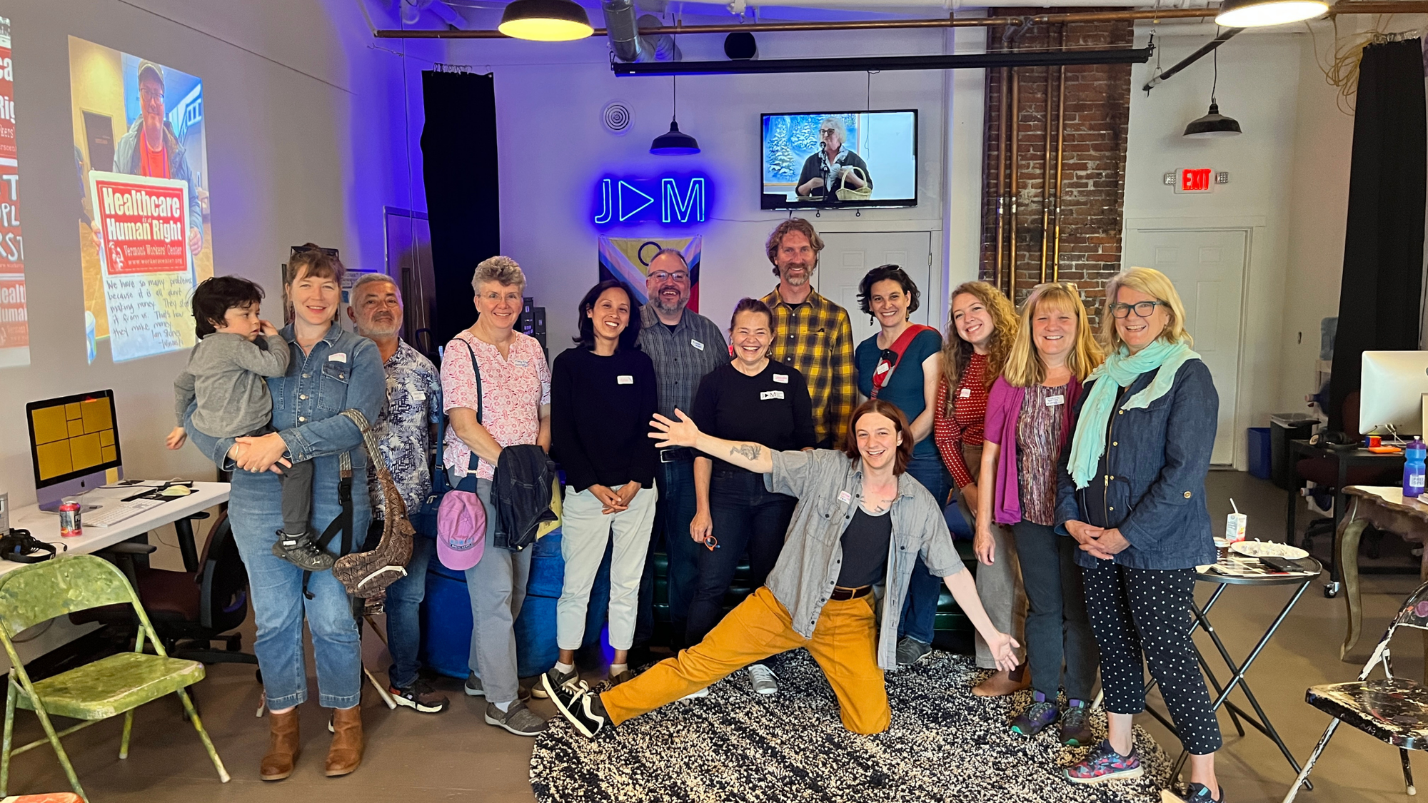 Junction Arts & Media (JAM) in White River Junction turned an empty storefront into  free, public, media arts "playground" with the help of Better Places.