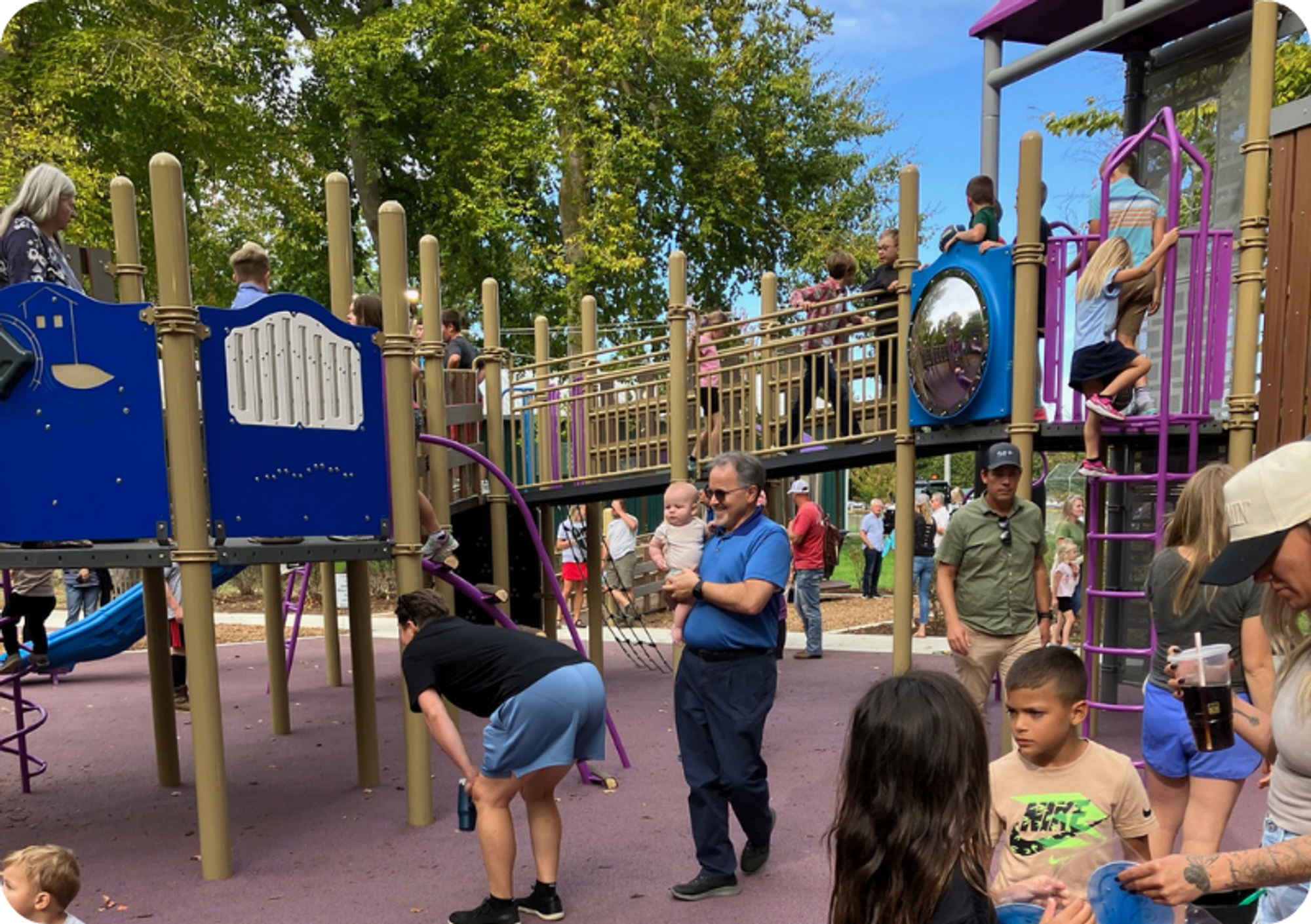 Families gather and play at the updated Fantasy Forest